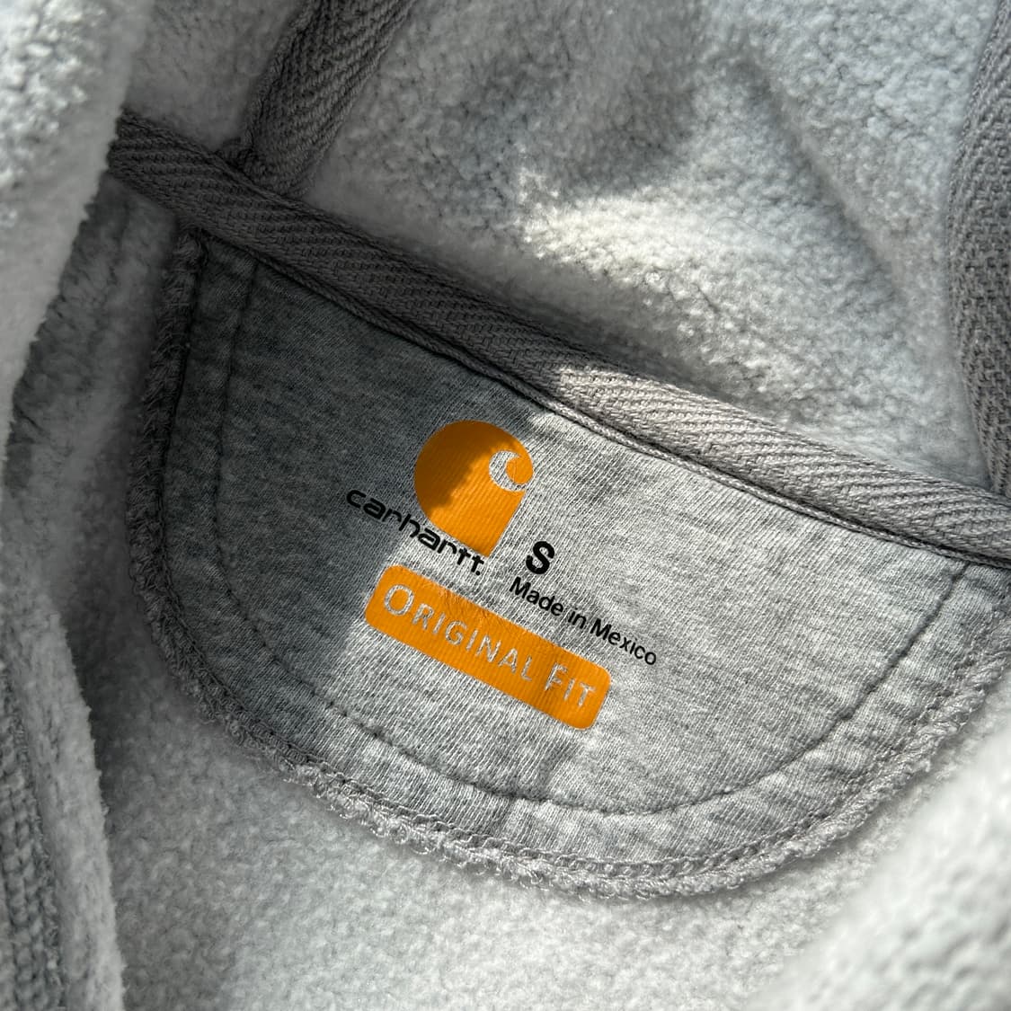 칼하트 그레이 미드웨이트 후드티 상품이미지8