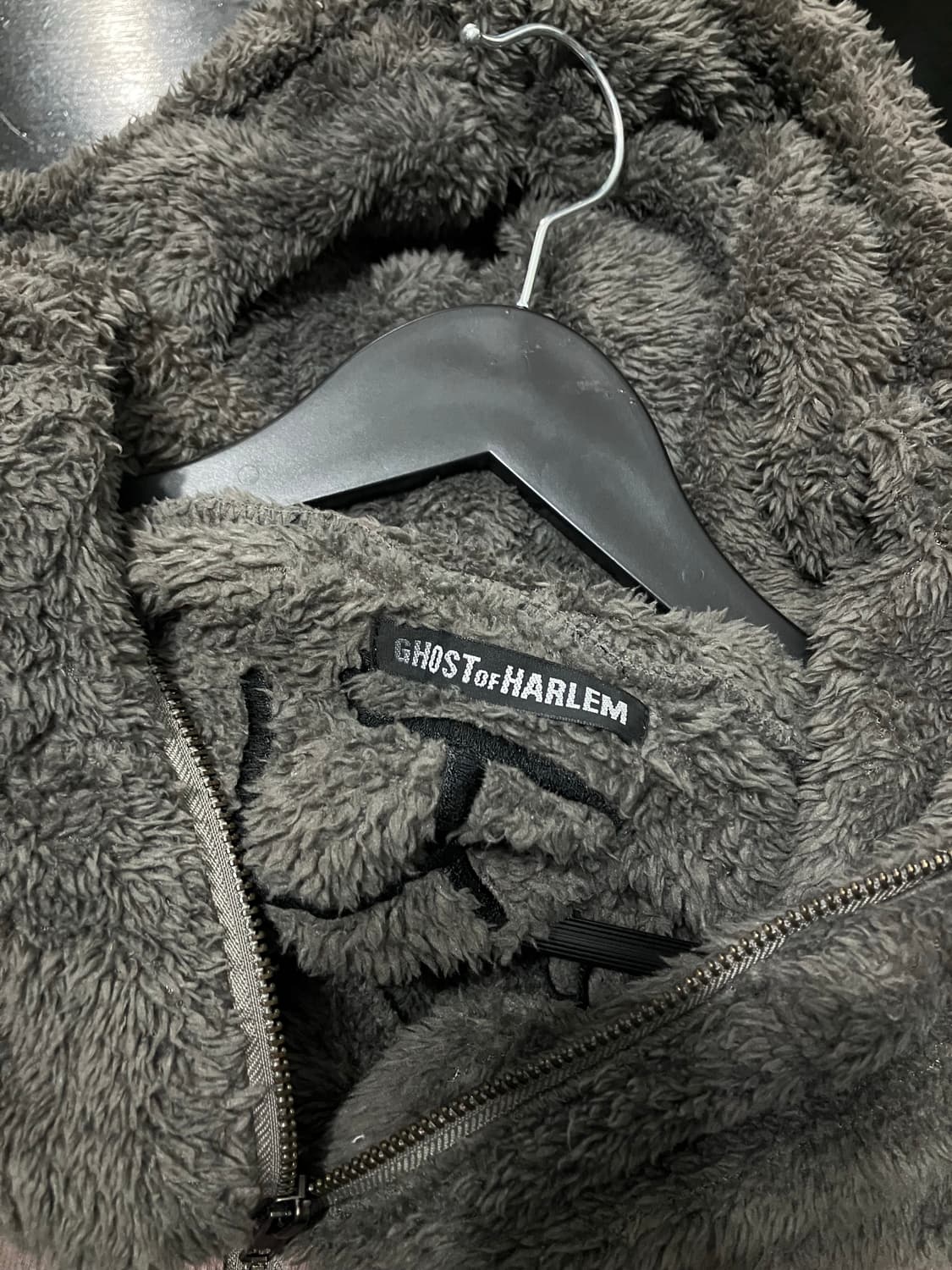 Ghost of Harlem 투웨이 브라운 퍼 후드집업 상품이미지5