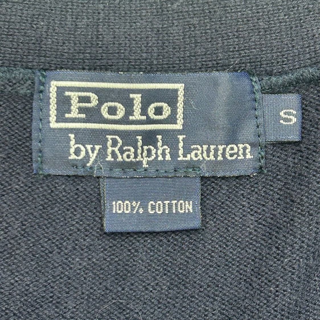 RALPH LAUREN 네이비 화이트 포니 브이넥 가디건 S 상품이미지6