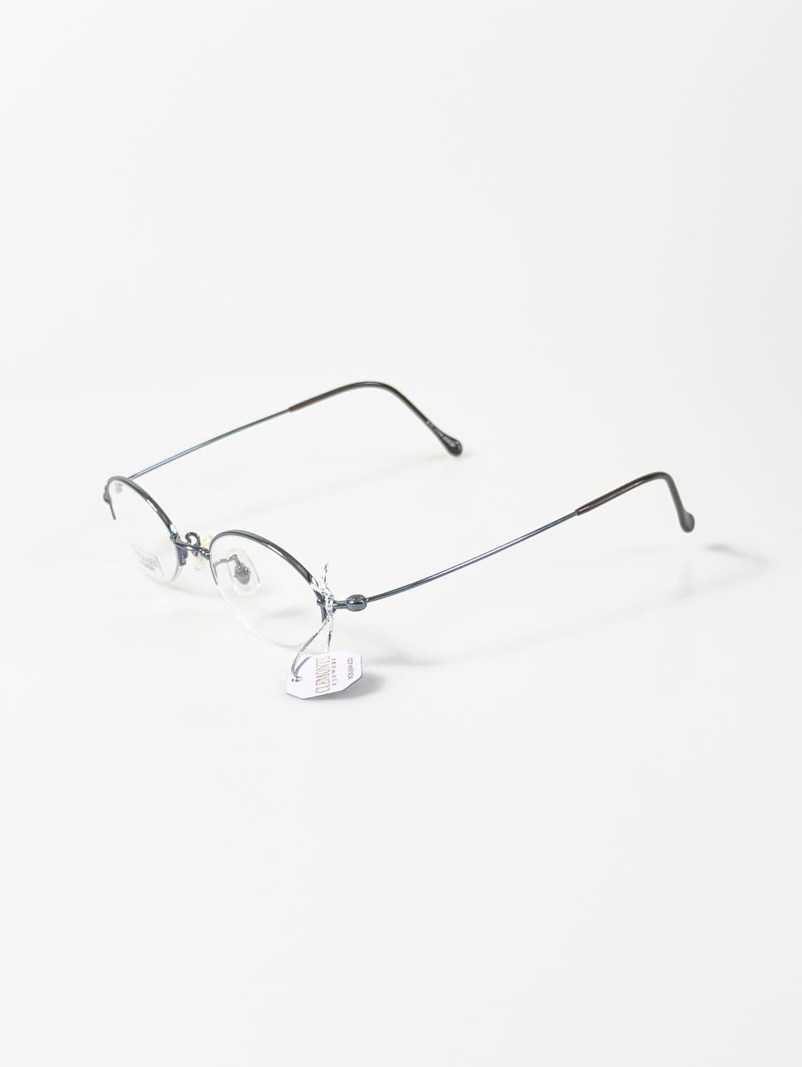 CLEMONTE 오벌 반무테 메탈 프레임 빈티지 안경 상품이미지4
