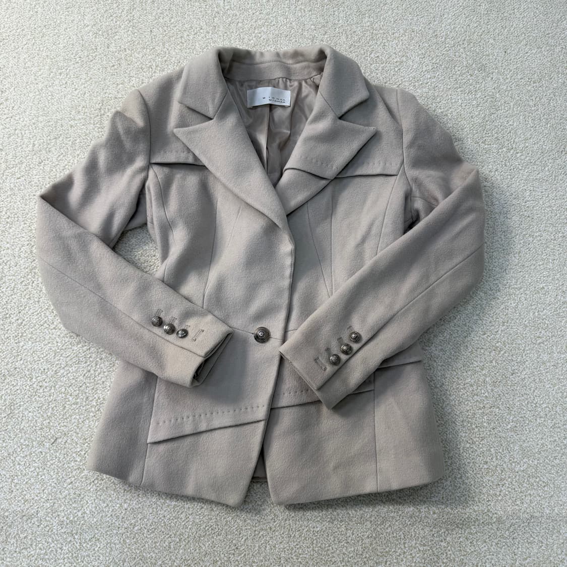 [M] 미샤 울캐시미어 여성 베이저 블레이저 자켓 1231T1 상품이미지1