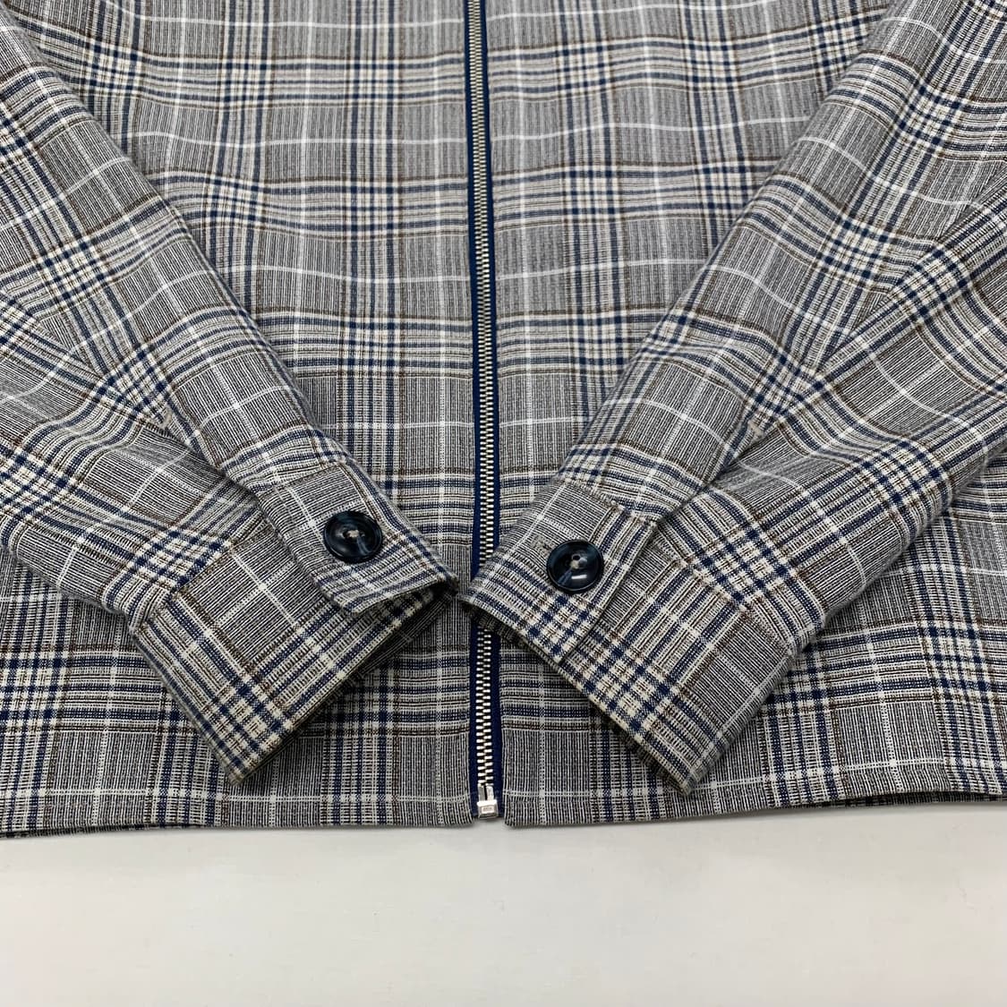 ZARA 자라 체크 블루종 자켓 상품이미지4