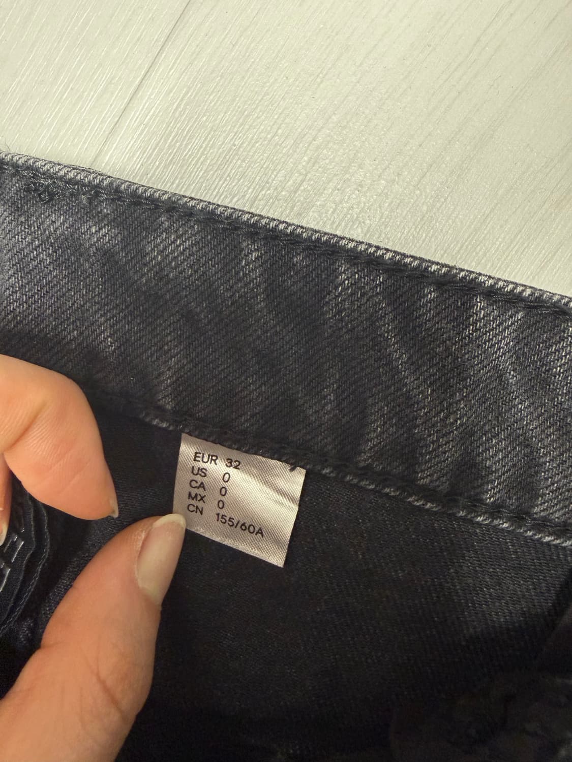 Hm 워싱 카고 치마 그레이 상품이미지3