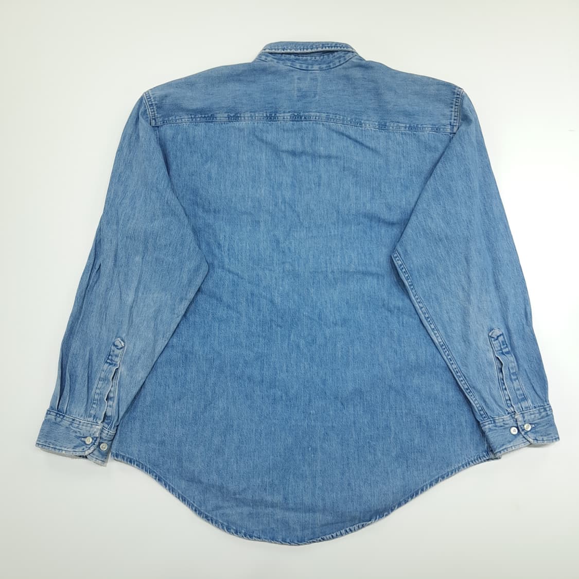 CN783 XL GAP 갭 90s USA 워시드 중청 데님 긴팔 셔츠 상품이미지6