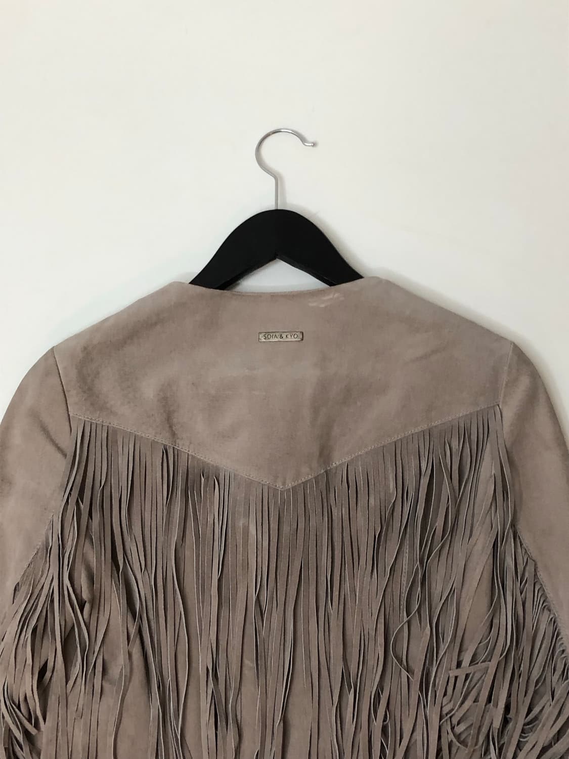 Soia & Kyo 소이아앤쿄 베이지 프린지 스웨이드 레더 자켓 상품이미지6