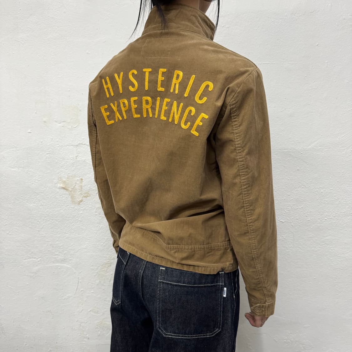 히스테릭글래머 베이지 히스테릭걸 패치로고 후면 자수 코듀로이 블루종 자켓 상품이미지2
