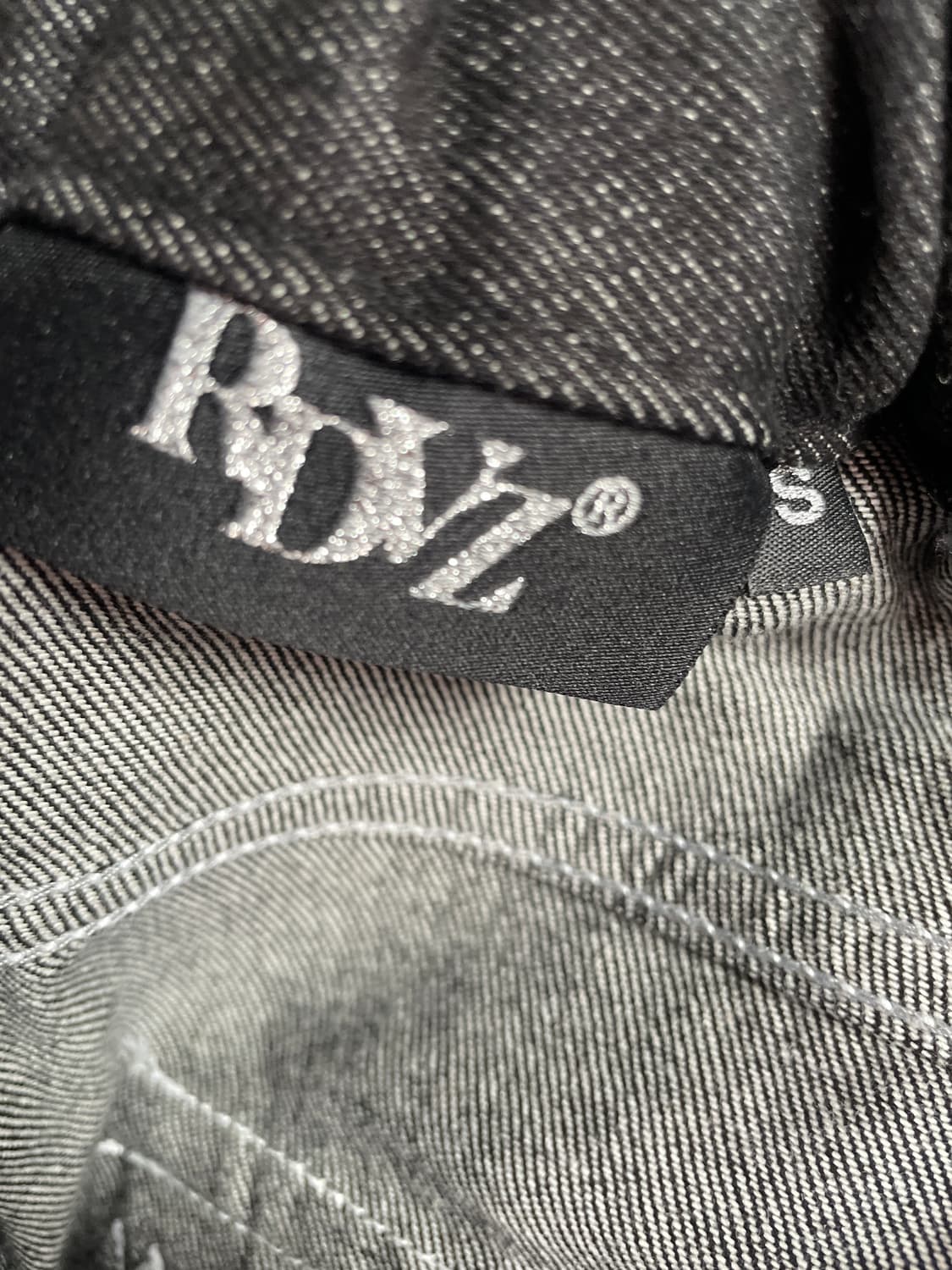 RDVZ 흑청 스티치 카펜터 데님 팬츠 S 상품이미지8