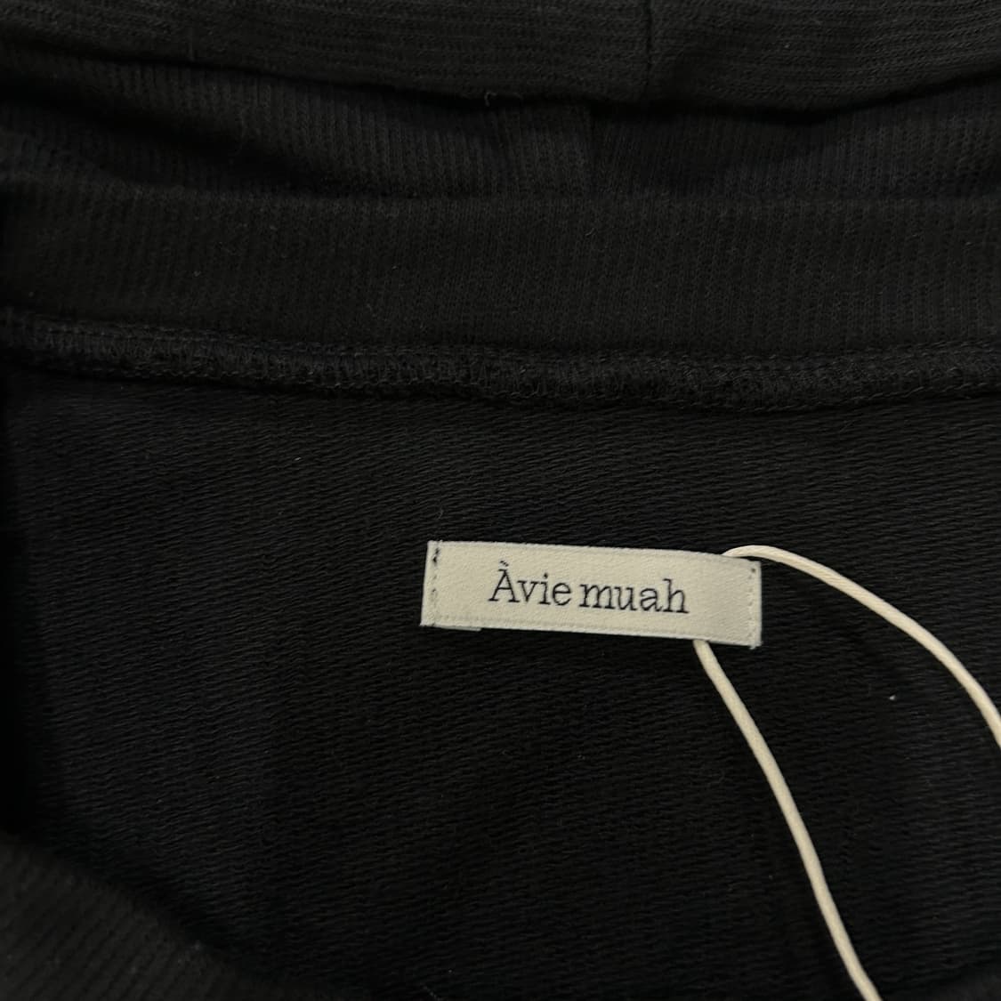 아비에무아 블랙 레이어드 후드티 m 상품이미지2