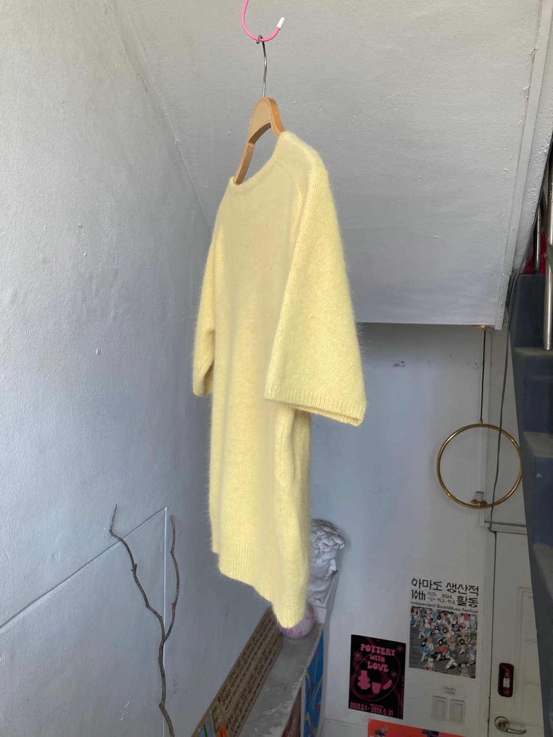 앙고라 병아리 반팔 니트탑 상품이미지8