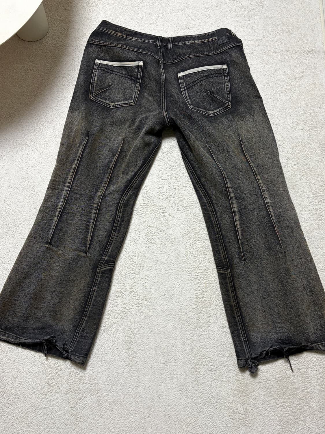 ETCE 커브드 패널 데님 그레이 XL 상품이미지4