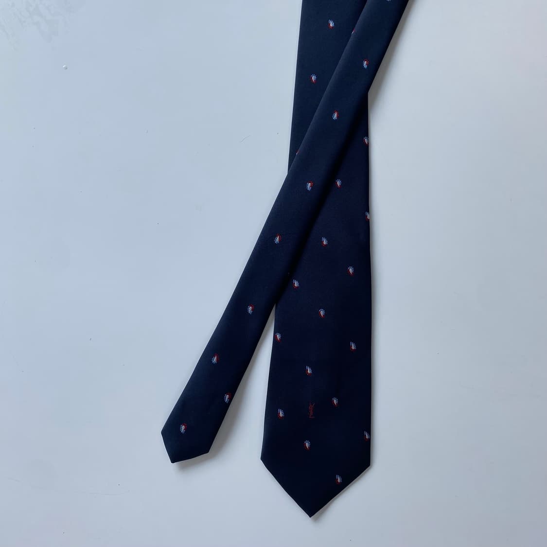 YSL 입생로랑 심플로고 명품 정품 넥타이 8.2cm 상품이미지2