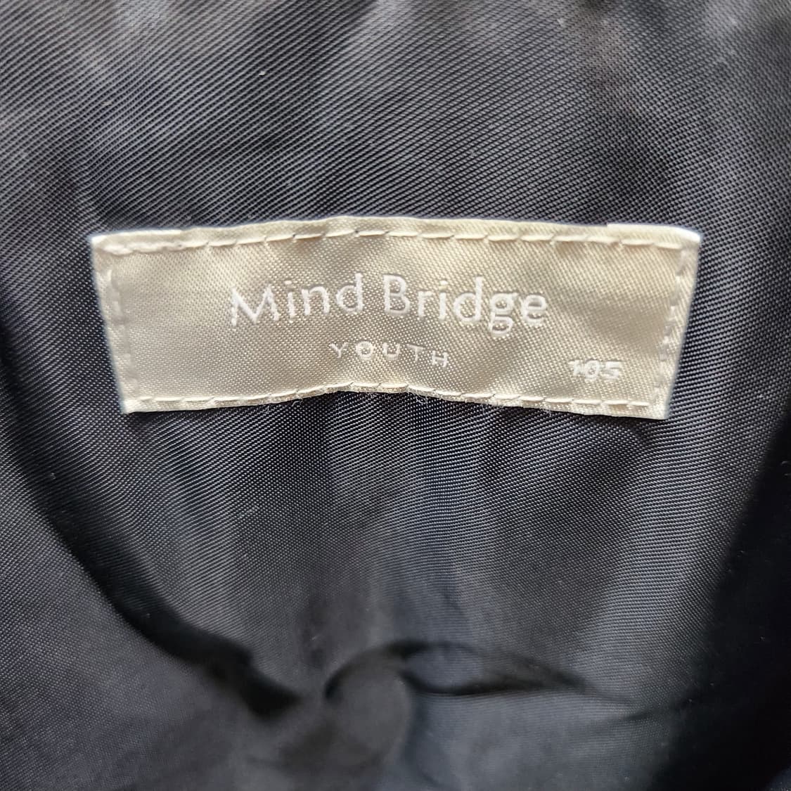 마인드브릿지 원포켓 안감 흑청 자켓 105(XL) 상품이미지5