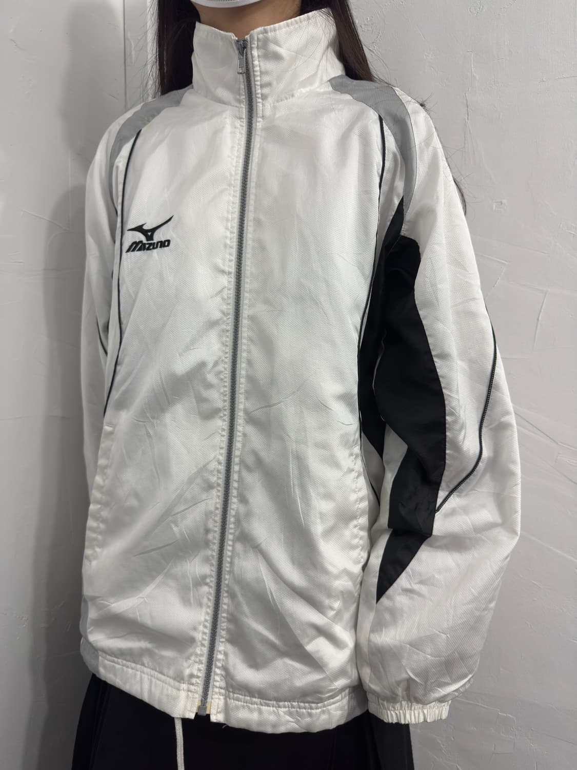 mizuno white hood jacket 상품이미지2