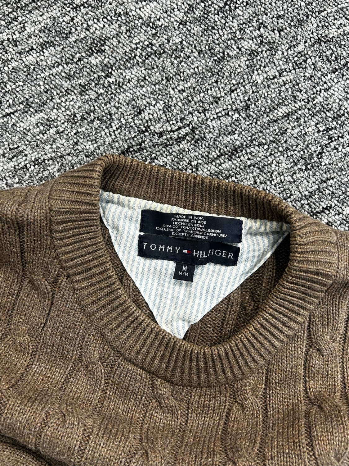 타미 힐피거 브라운 케이블 니트 M 상품이미지5