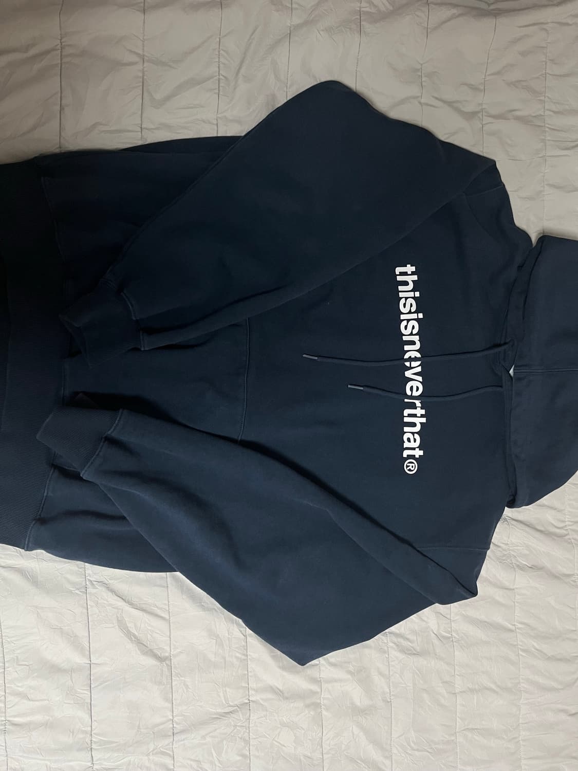 디네댓 네이비 후드티 상품이미지2