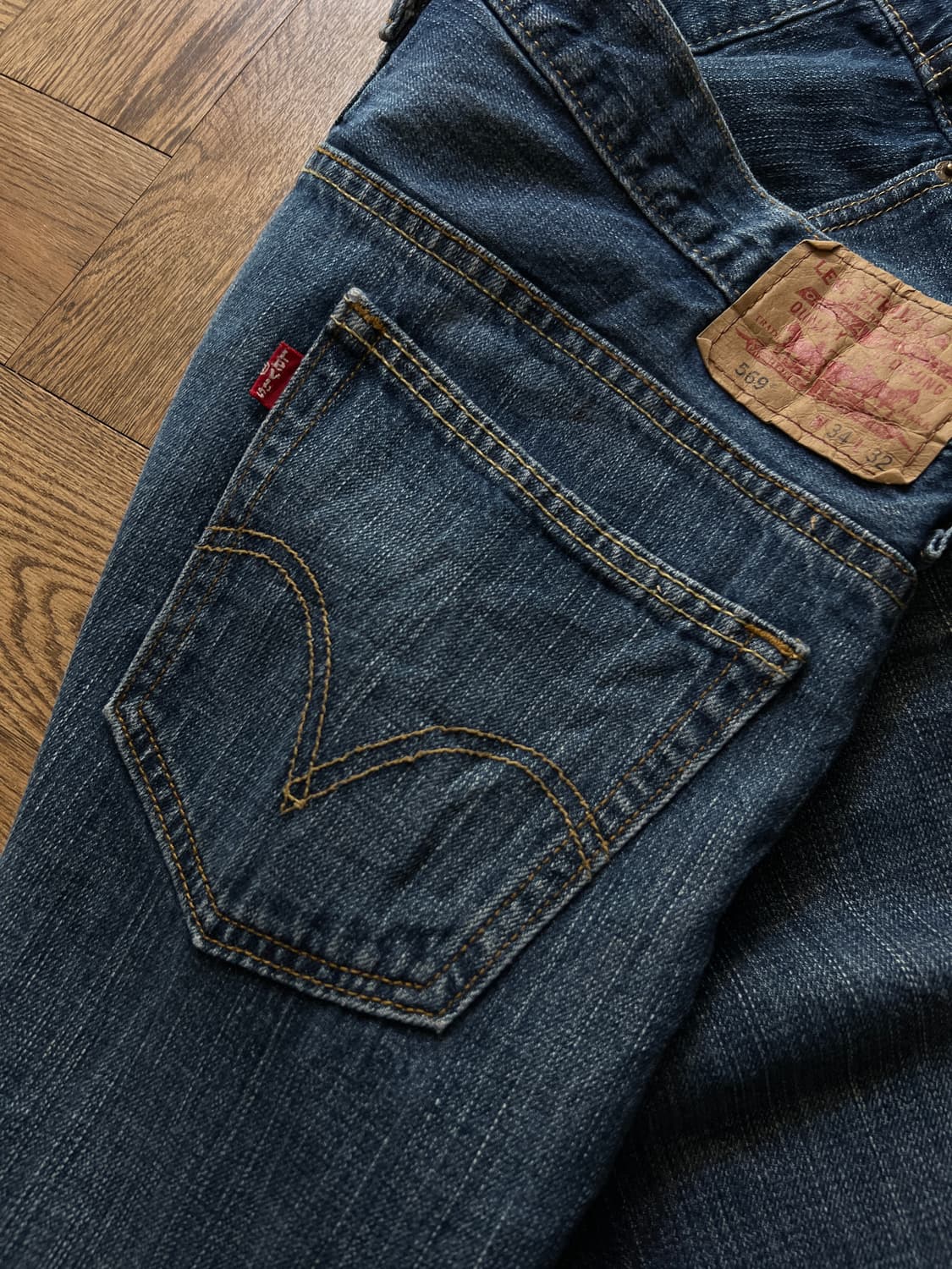 [34]리바이스 569 와이드핏 빈티지 워싱 데님 팬츠 상품이미지6