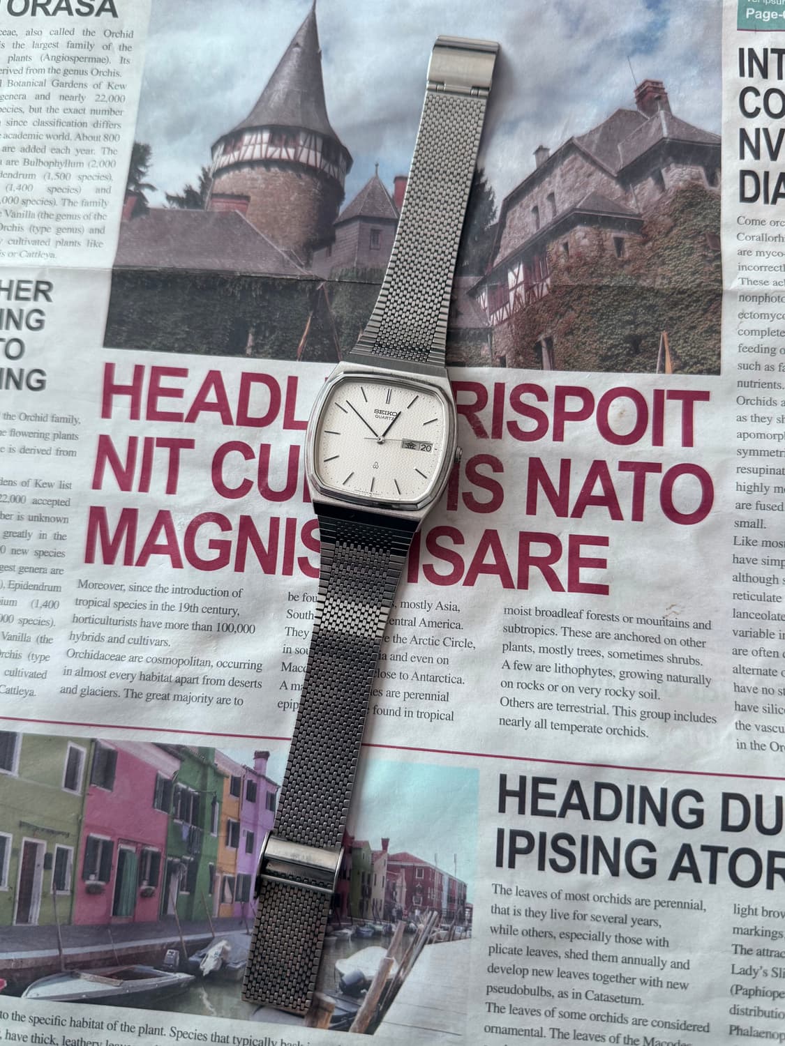 세이코 Seiko Quartz 스퀘어 데이데이트 상품이미지2