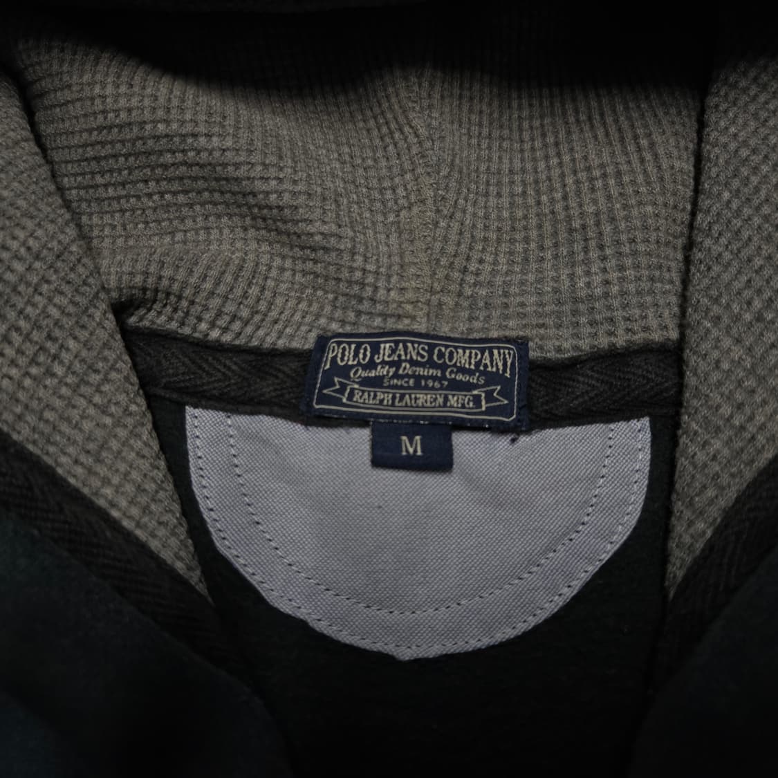 M 폴로랄프로렌 폴로진스 써멀 성조기 쉴드 패치 후드 집업 네이비 상품이미지3