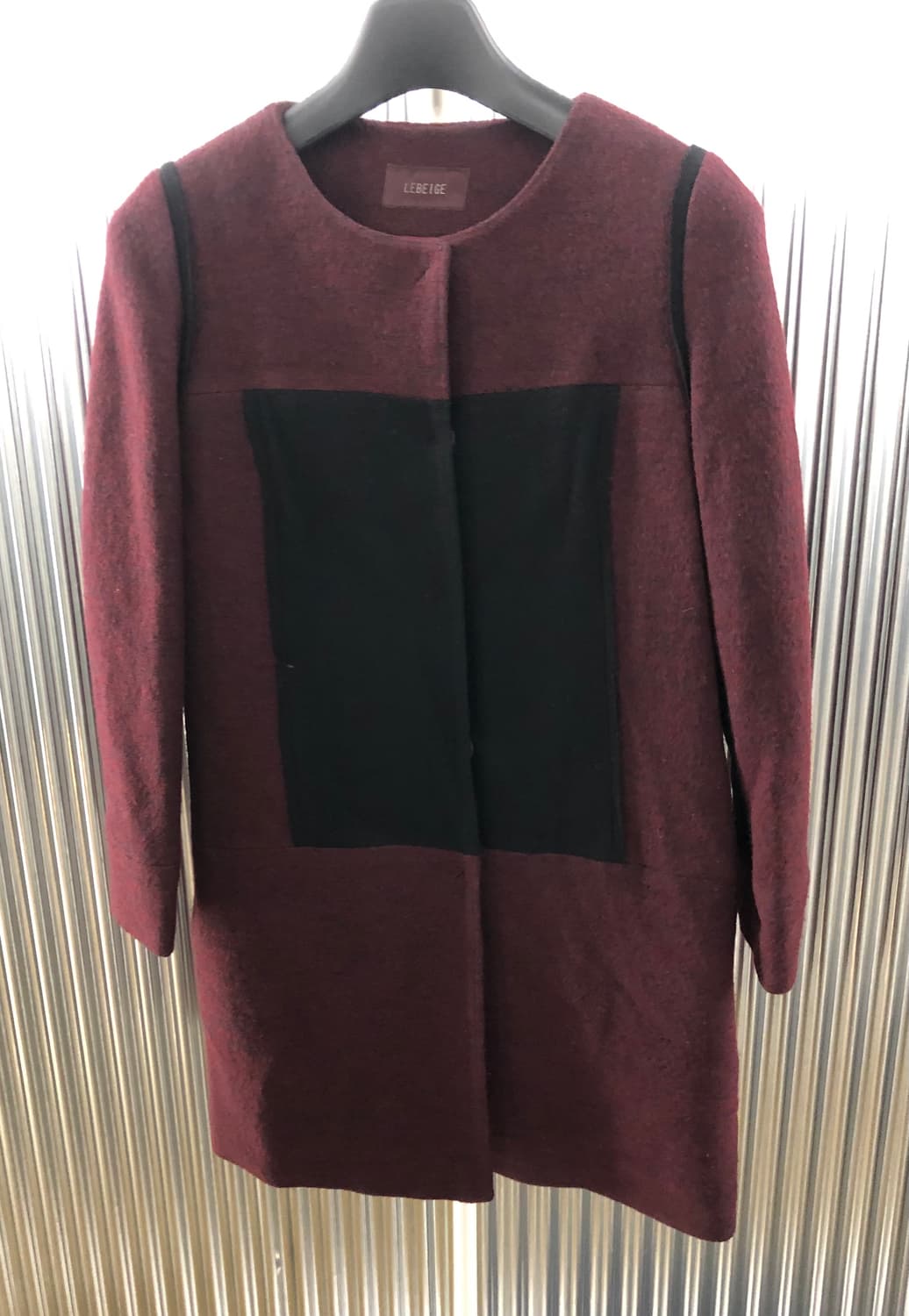 LEBEIGE 버건디 모직 코트 55 상품이미지1