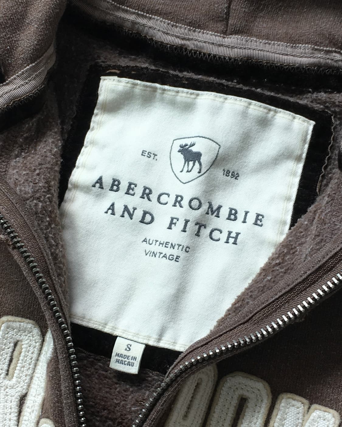 Abercrombie 아베크롬비 브라운 후드집업 상품이미지9