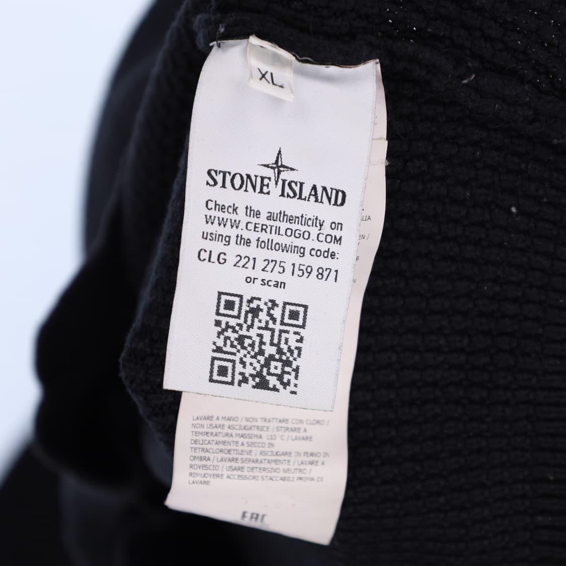 XL 스톤아일랜드 와플 슬리브 패치 니트 N7484 상품이미지5