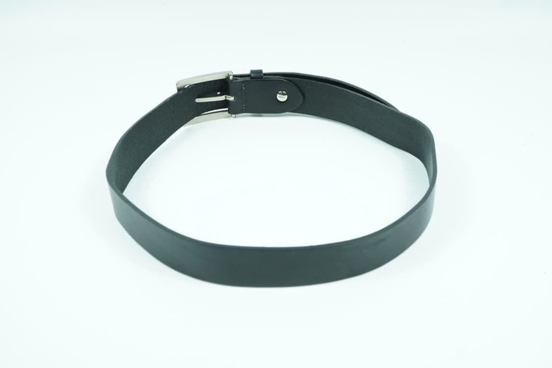 Smith 재패니즈 빈티지 블랙 레더 스퀘어 버클 벨트 상품이미지3