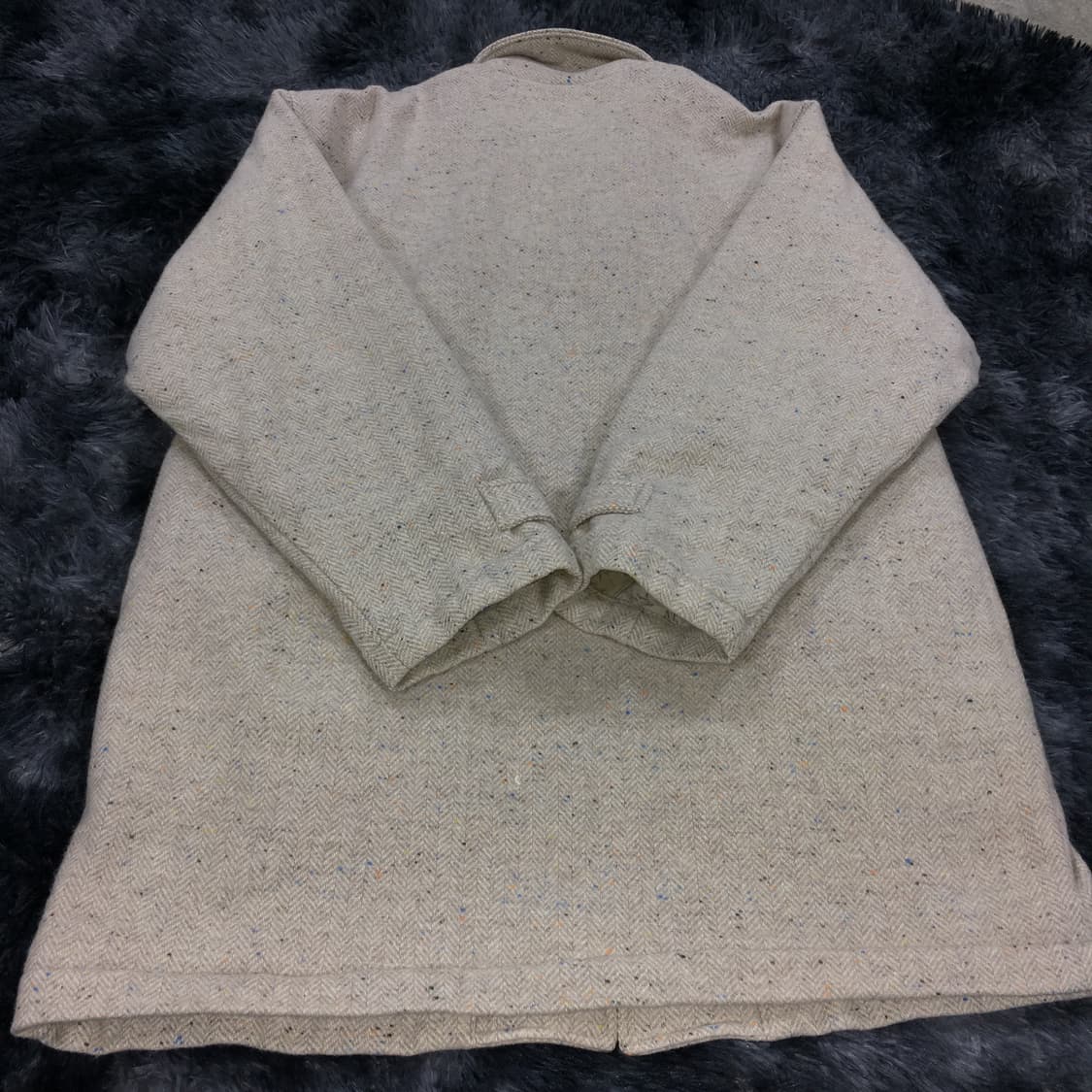 투티/0338 FENCE BUSTER JPN 빈티지 코트 화이트 베이지 상품이미지6