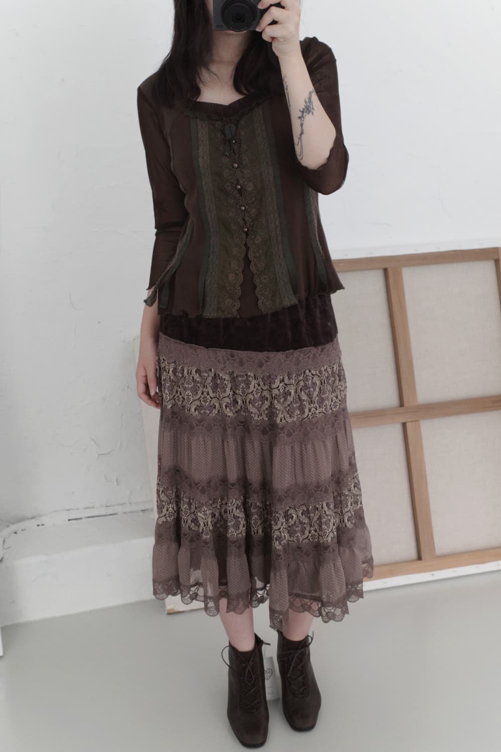 lace mesh sleeve 상품이미지7