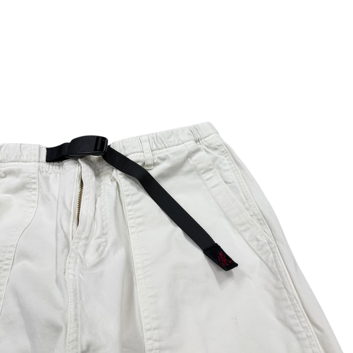 그라미치 벨트 루즈 테이퍼드 팬츠 바지 화이트 M 상품이미지2