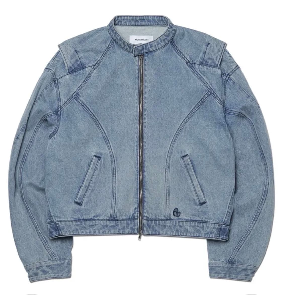 노메뉴얼 데님 라이더 크롭 자켓 상품이미지6