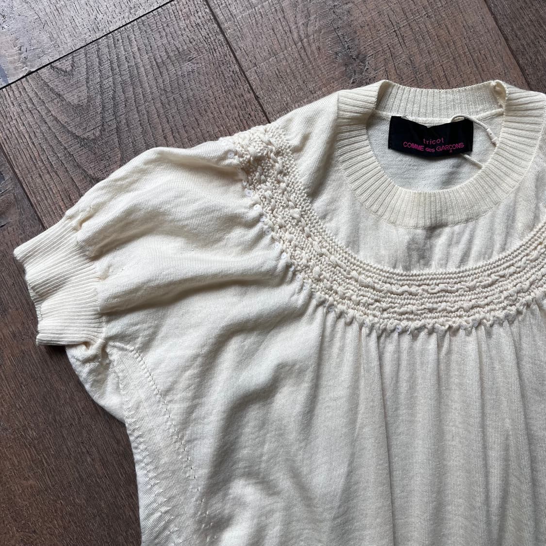 Shirring Knit Half Blouse 상품이미지9