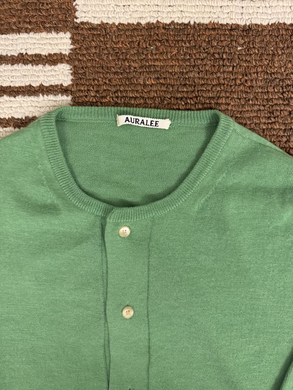 오라리 auralee 캐시미어 하드 트위스트 니트 가디건 상품이미지4
