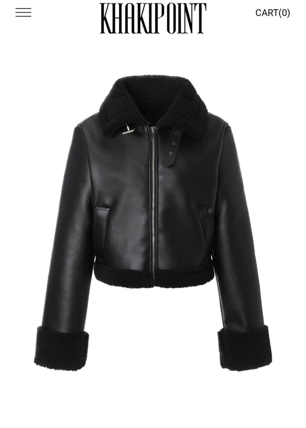 카키포인트 무스탕 상품이미지2