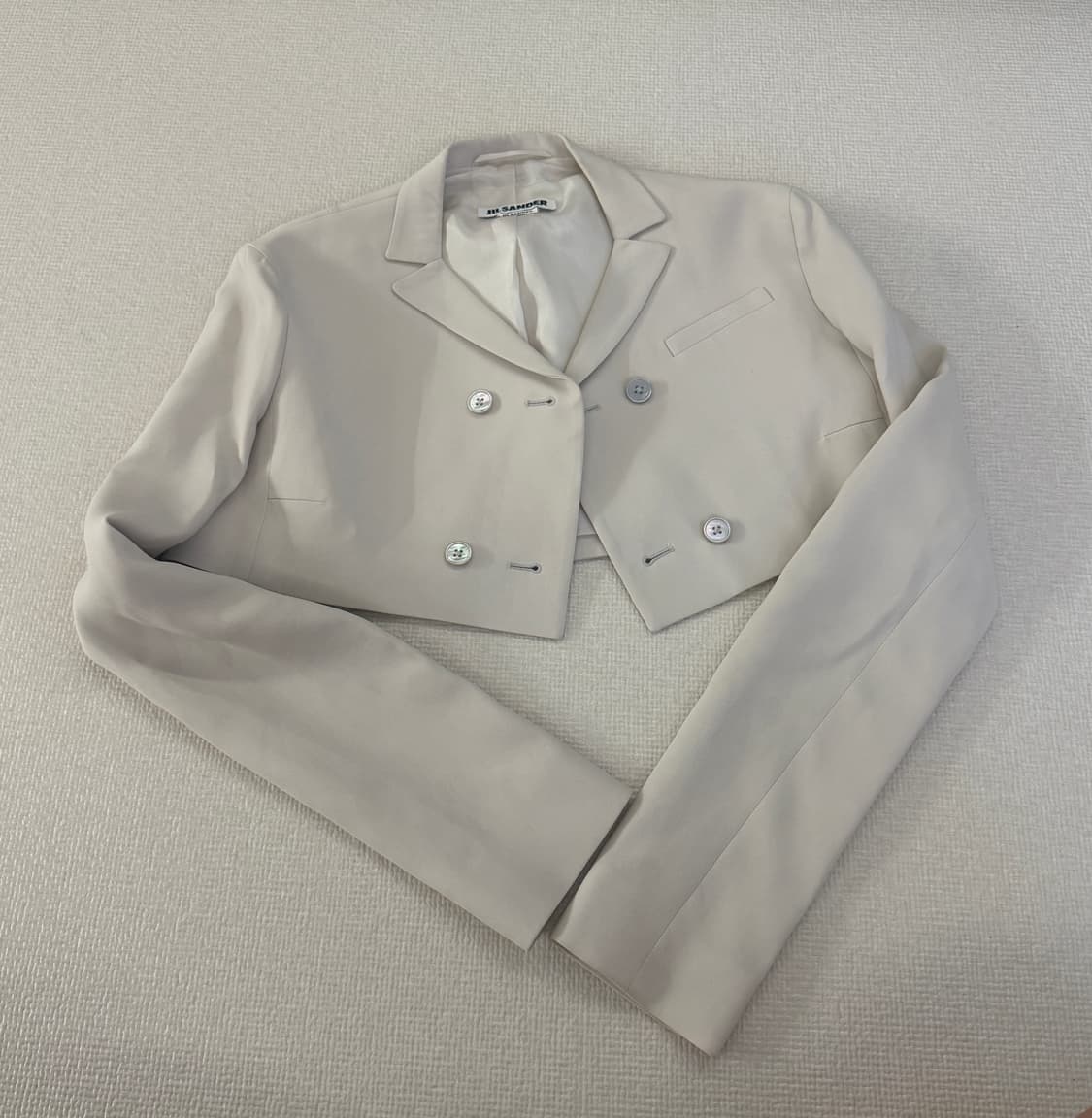 Jil Sander 질 샌더 여성 크롭 자켓 크림컬러 상품이미지1