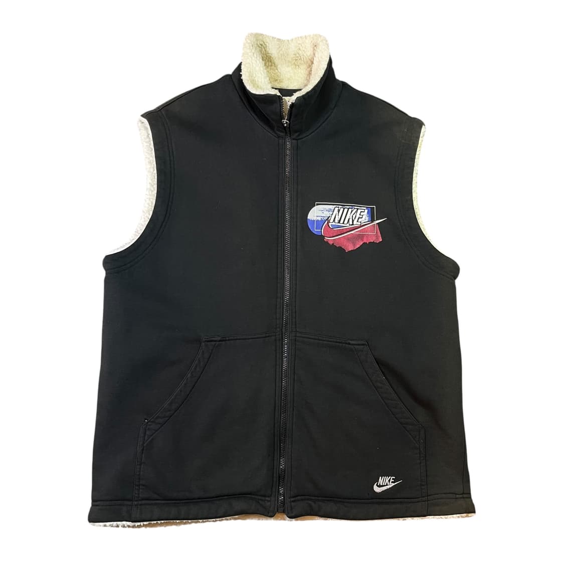 나이키 90s 올드스쿨 빅로고 쉐르파 베스트 상품이미지2