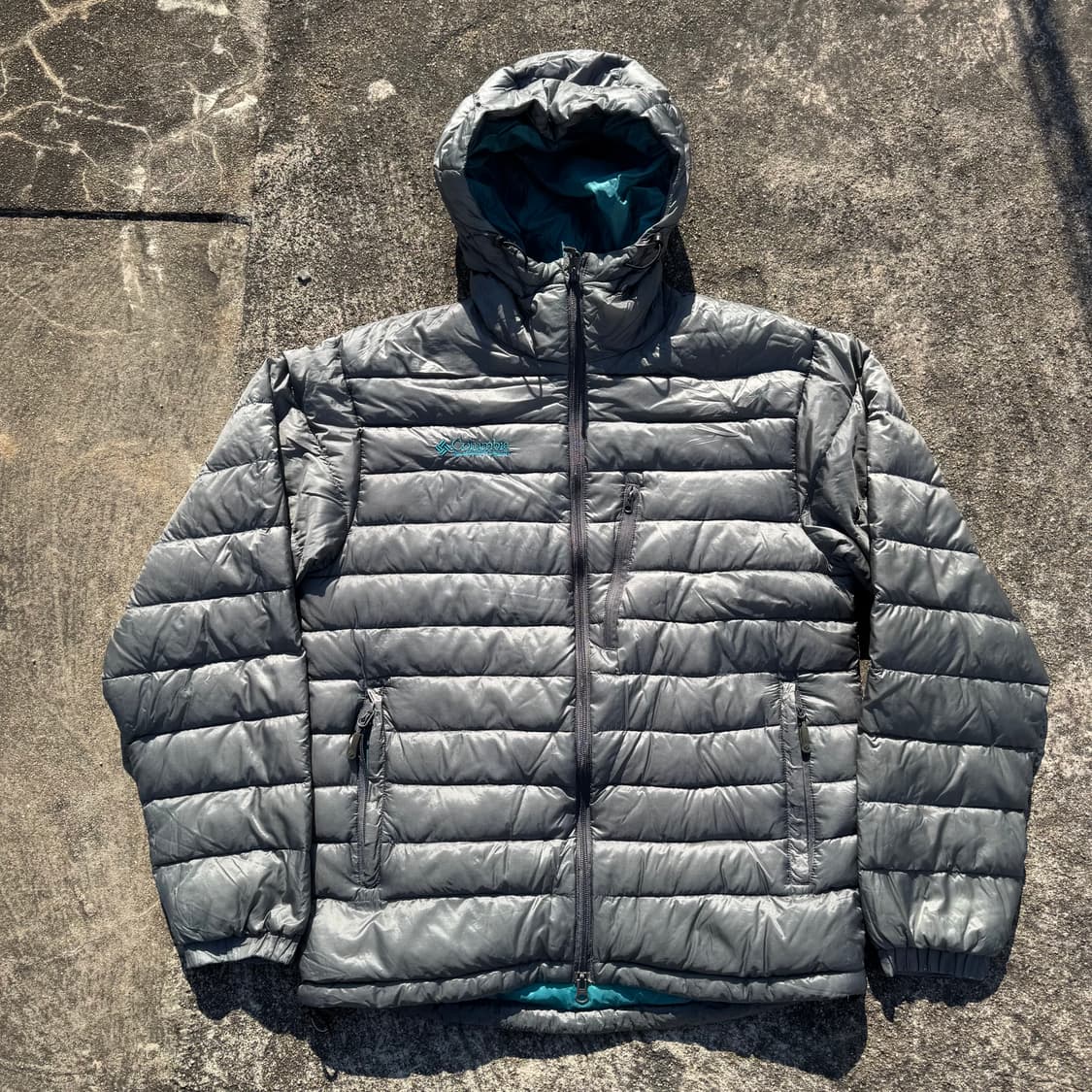 [M~L] 콜롬비아 후드 경량 패딩 상품이미지1