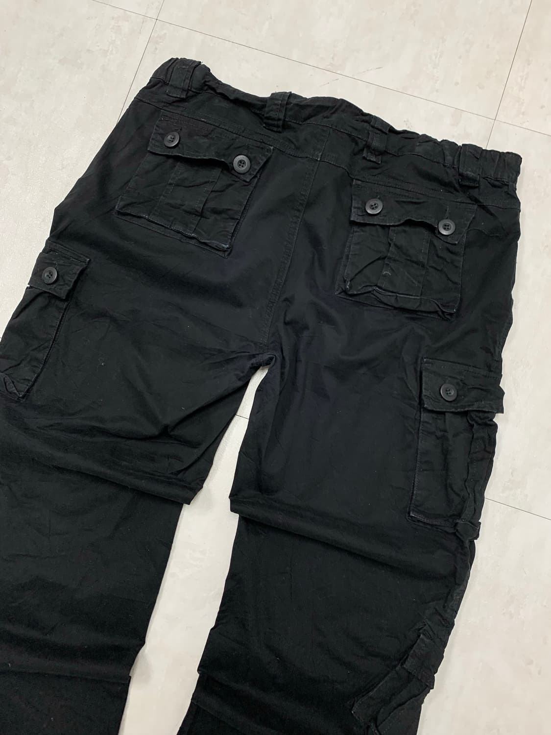 블랙 카고 팬츠 #437 상품이미지6
