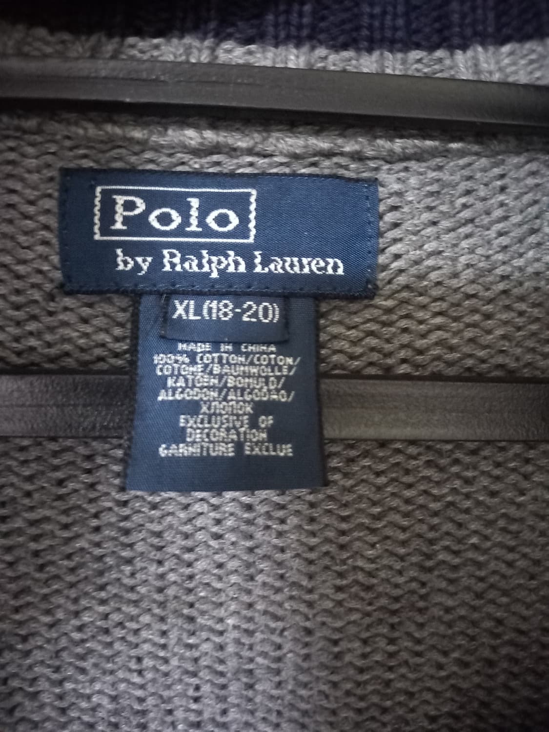 폴로 POLO 빅포니 니트집업 105/XL 상품이미지5