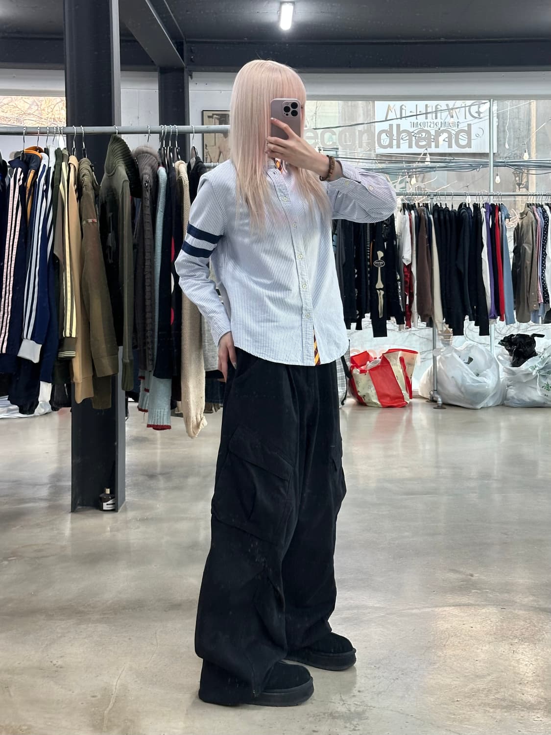 폴로 랄프로렌 스트라이프 빅포니 옥스포드 셔츠 상품이미지2