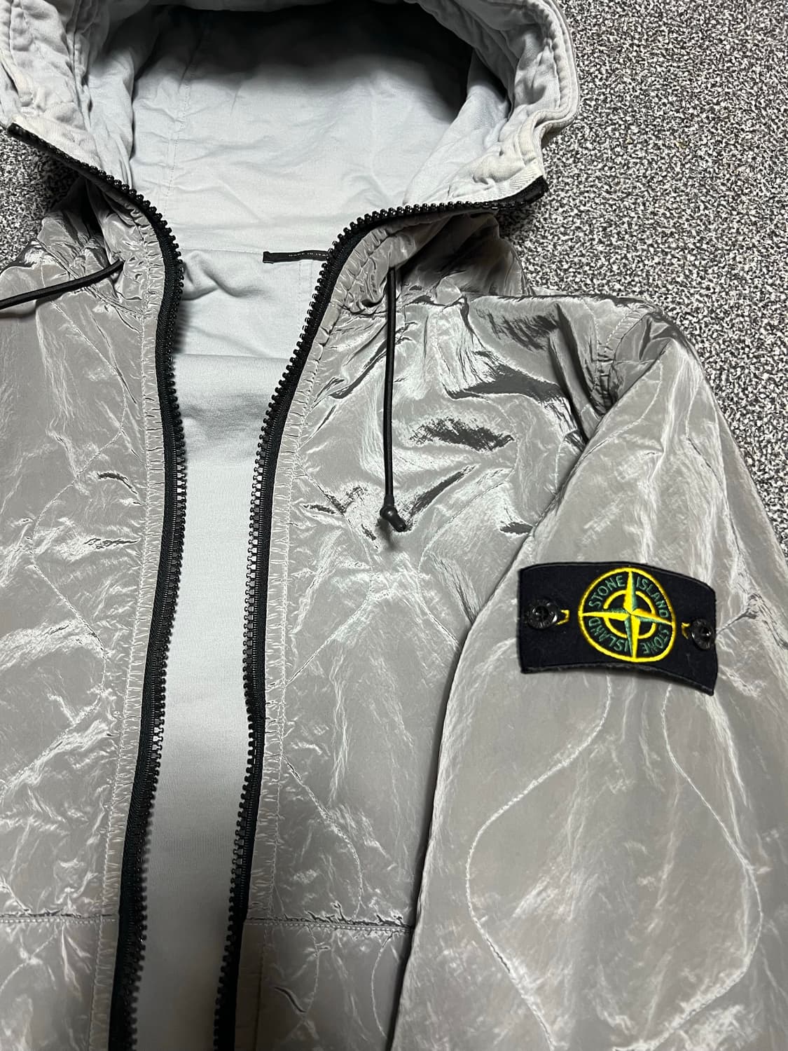 스톤아일랜드 후드 자켓 (그레이 M) 상품이미지3