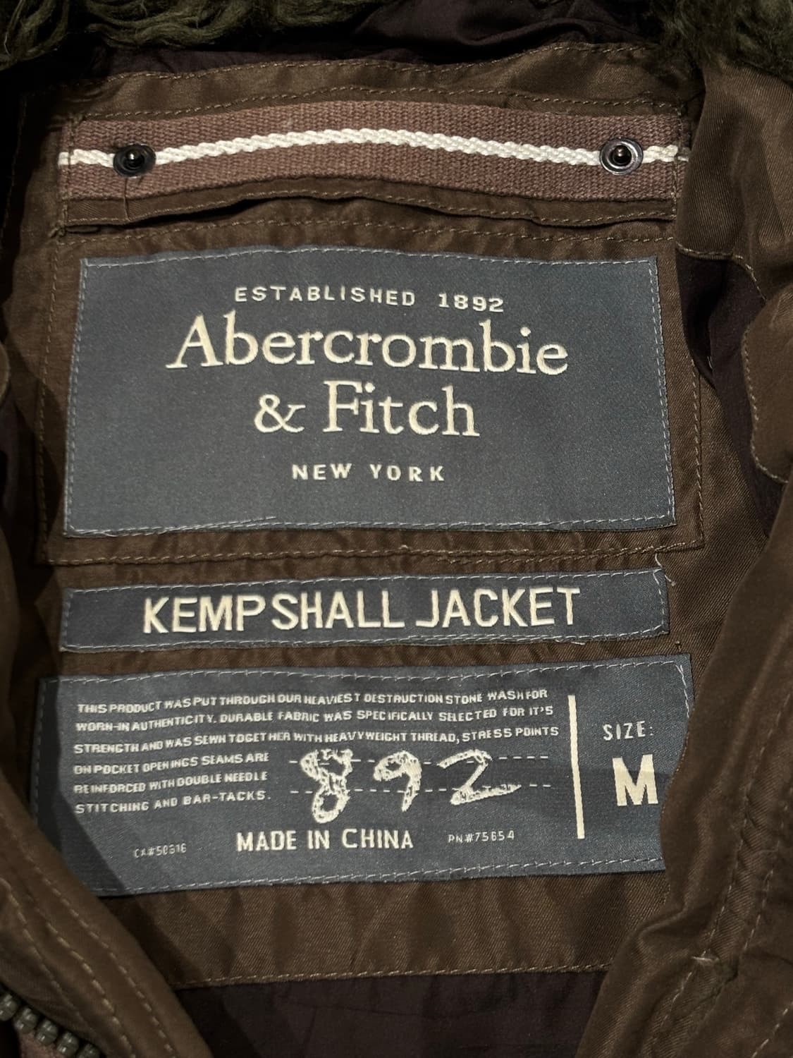 아베크롬비 브라운 캠프샬 다운패딩 상품이미지8