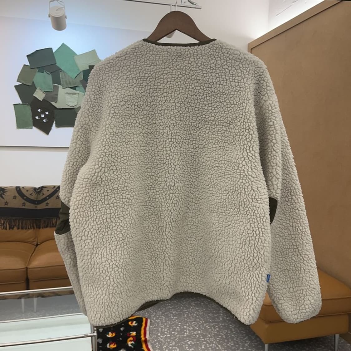 오션퍼시픽 올리브 카키 덤블 포켓 양털 플리스 자켓 M C06476 상품이미지4