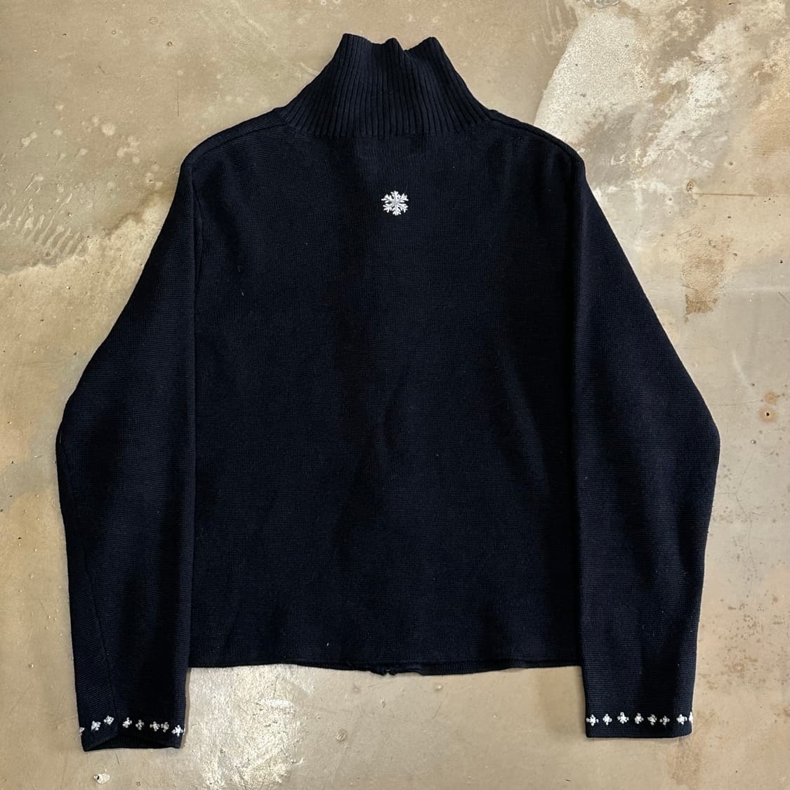 L 새상품 울리치 여성용 눈사람 풀오버 니트집업 상품이미지3