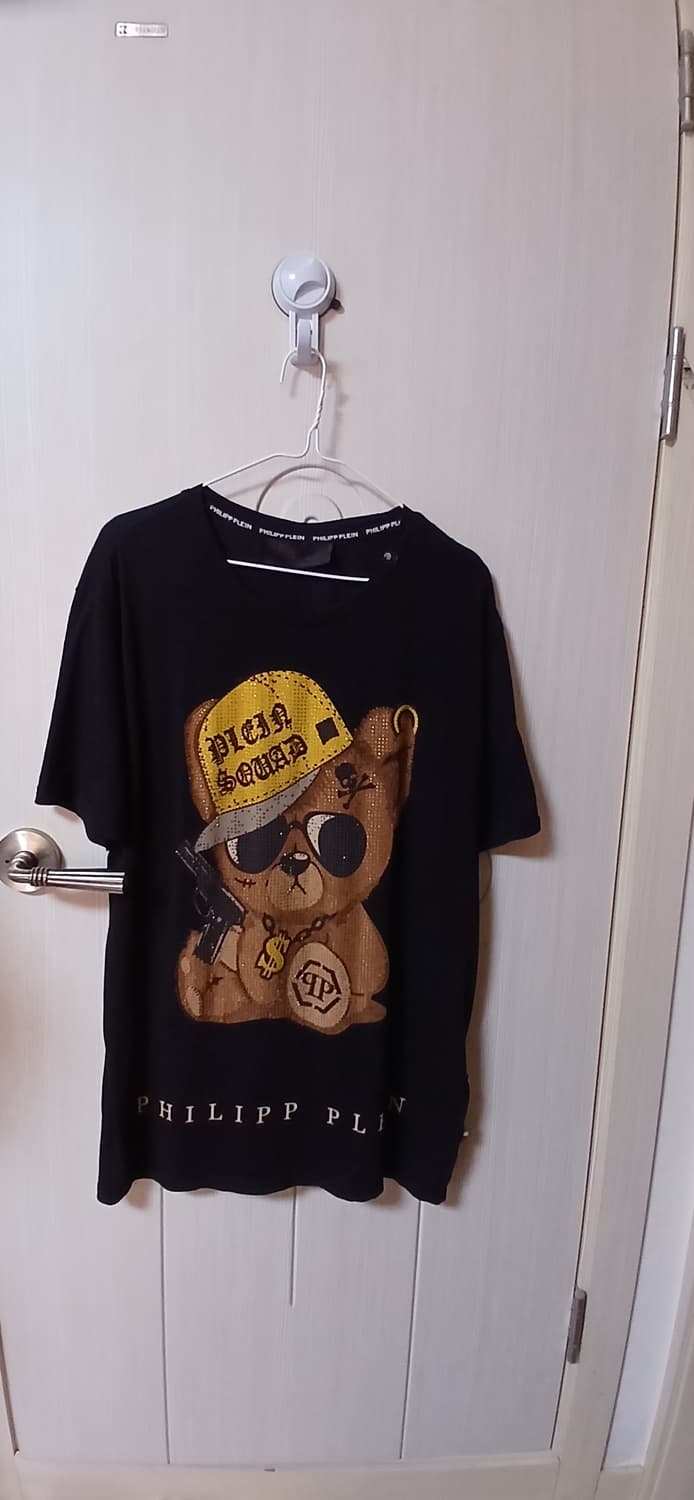 필립플레인 크리스털 장식 테디 베어 티셔츠(100사이즈) 상품이미지1