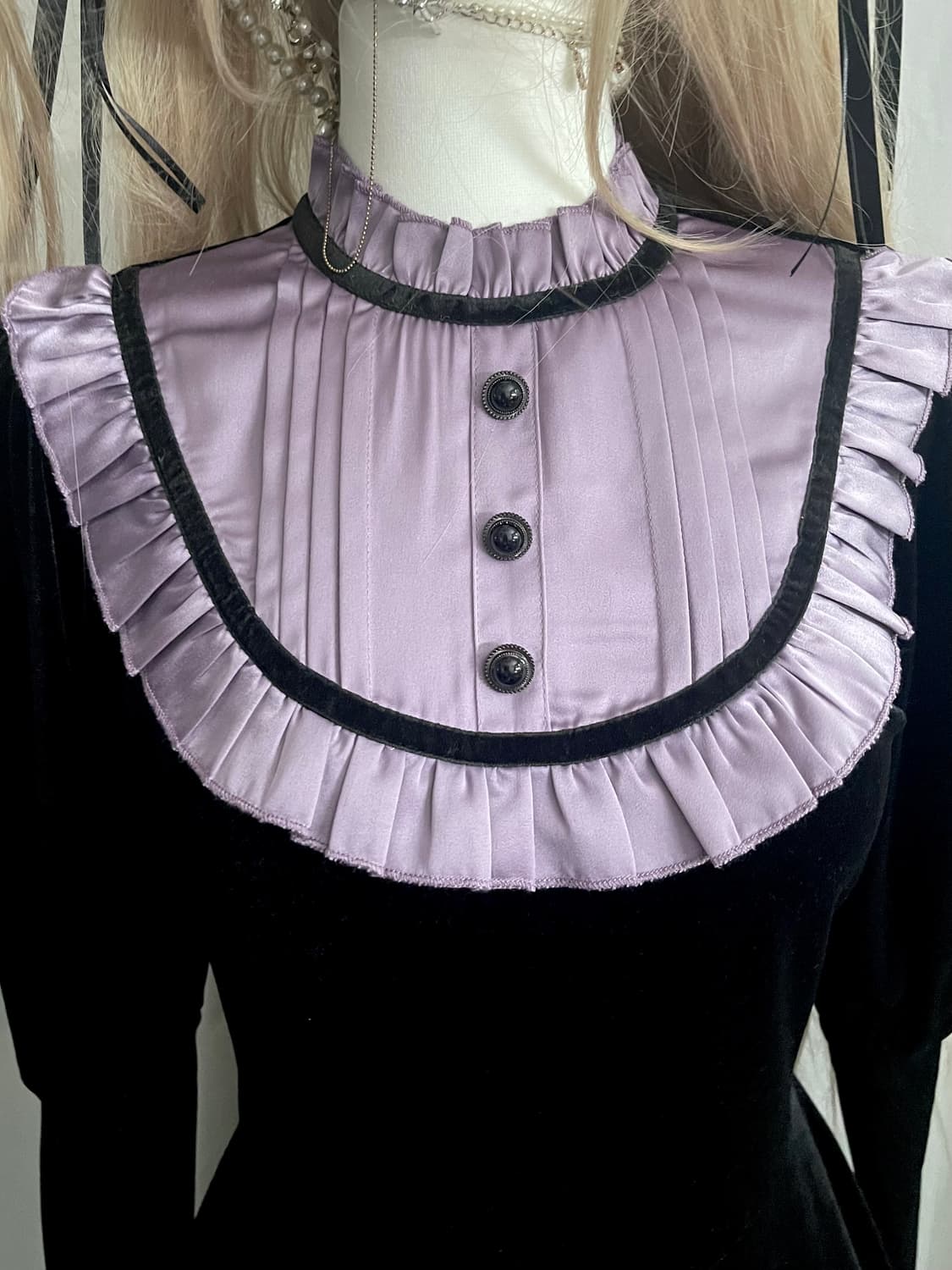 Velvet gothic dress dark in love 고스 드레스 상품이미지3