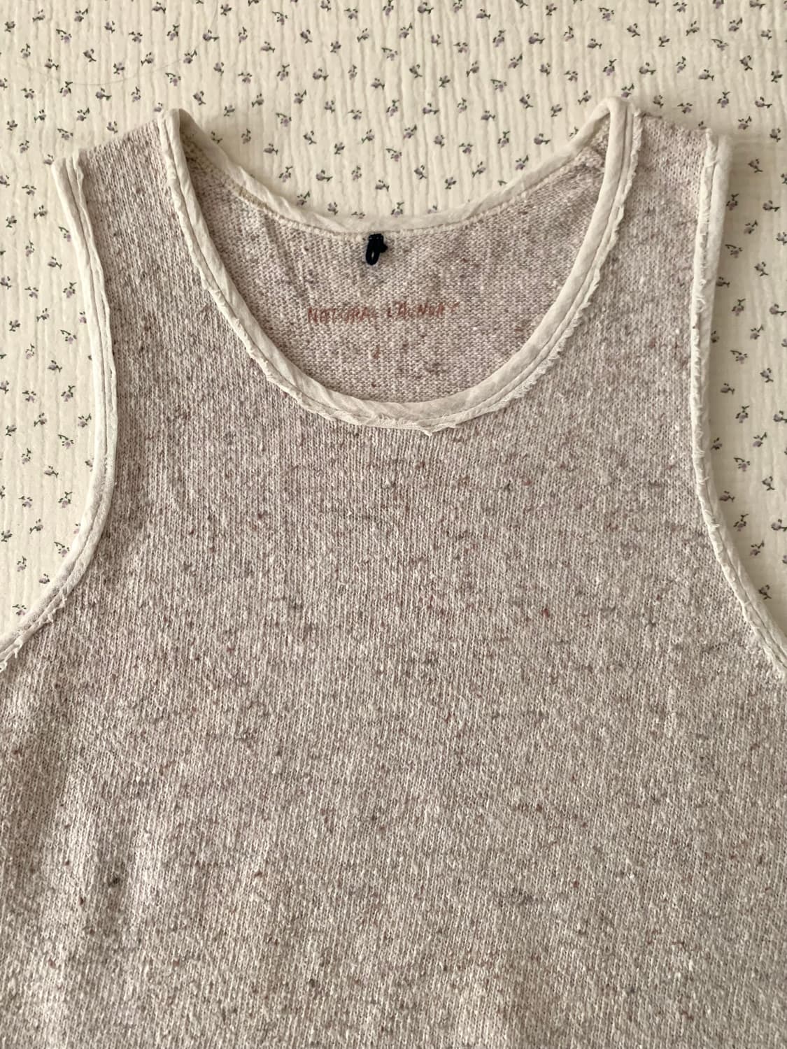 네츄럴 뷰티 오트밀 보카시 니트 나시 상품이미지2