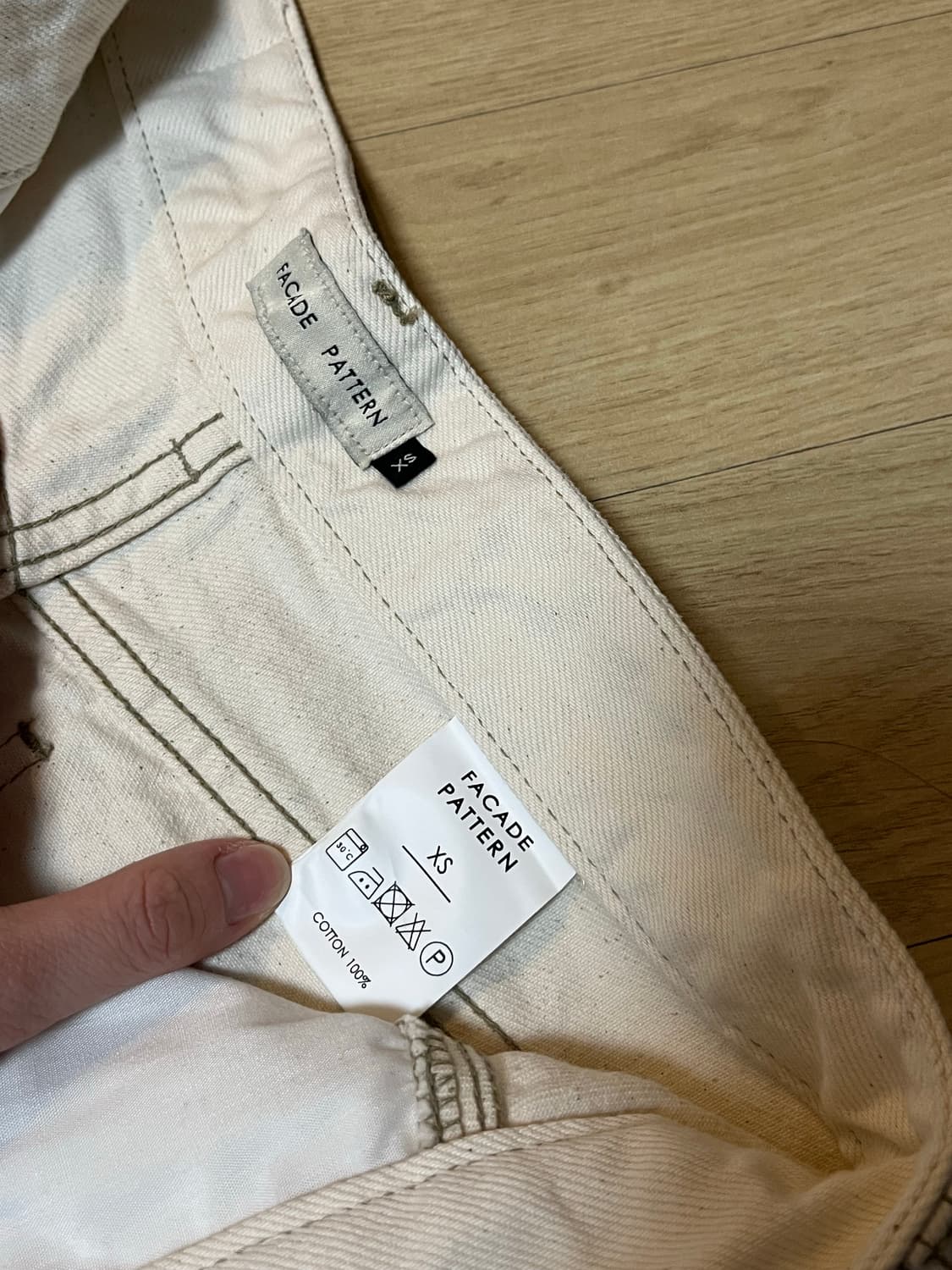 파사드패턴 클래식 데님 에크루 상품이미지2