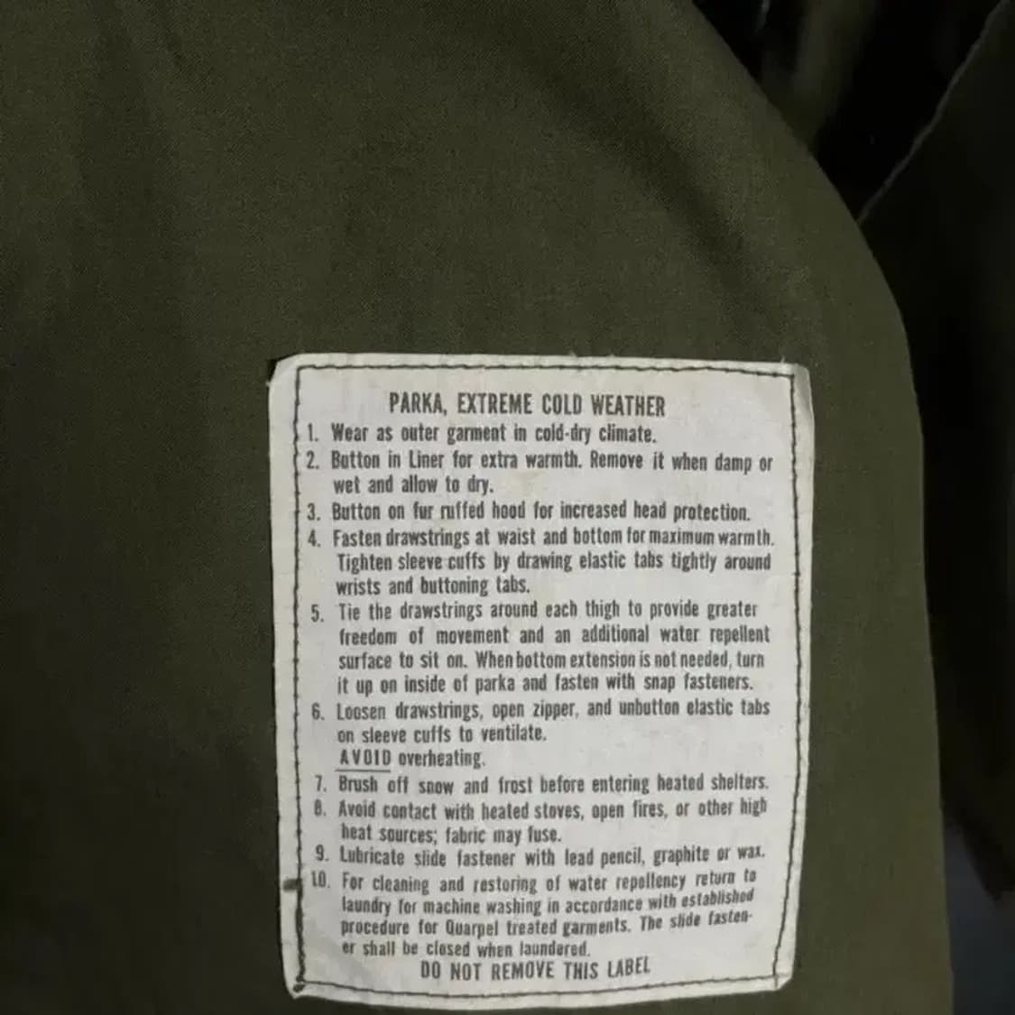 M65 피쉬테일 파카 데드스탁 M 팔아요! 상품이미지4