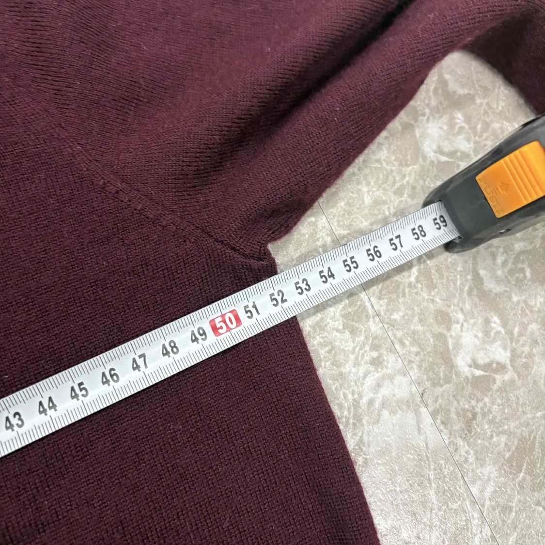 폴로 랄프로렌 버건디 워셔블 메리노 울 맨즈라인 크루넥 니트(M) 상품이미지6