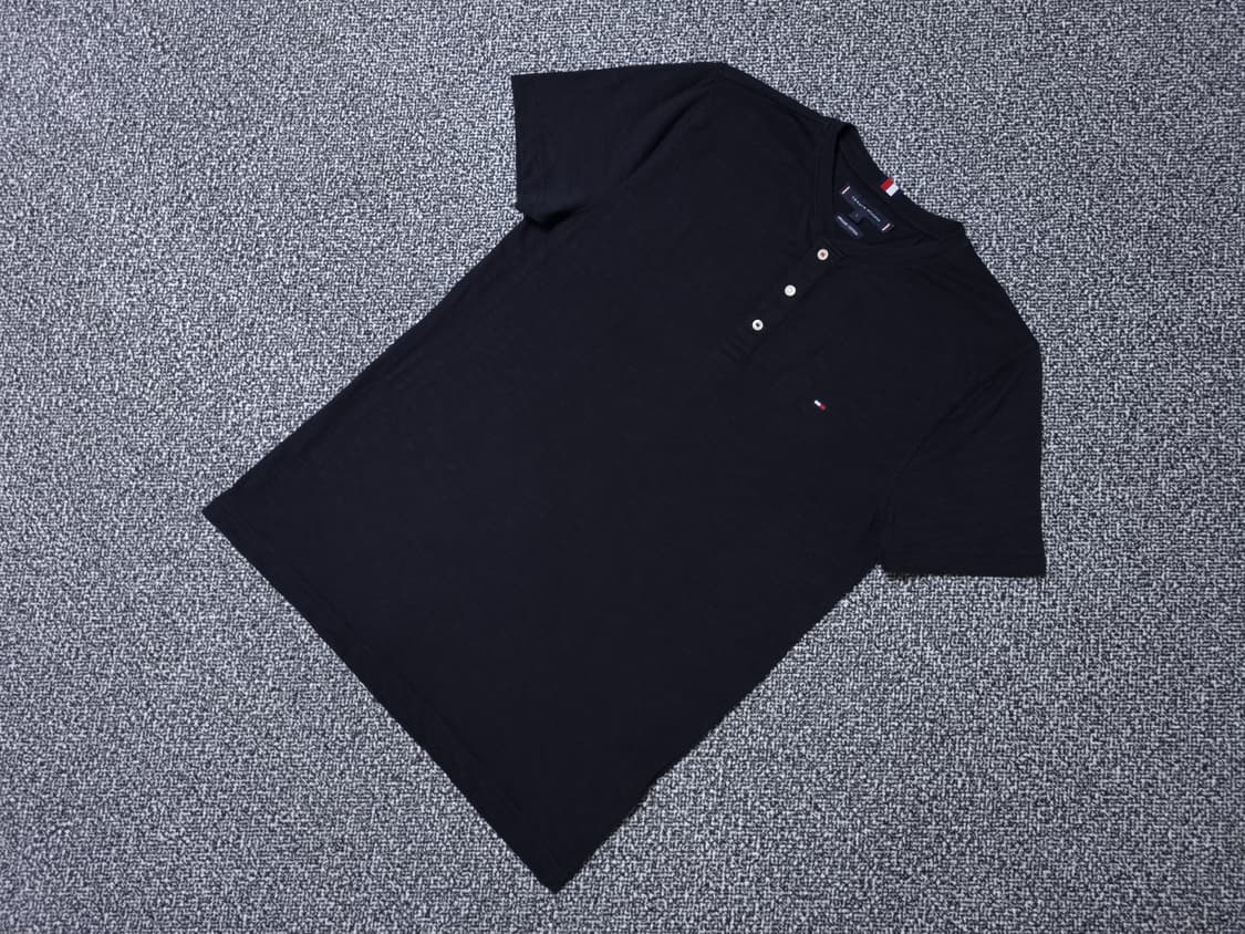 [무료배송][100]타미힐피거 남성용 헨리넥 반팔티 상품이미지3